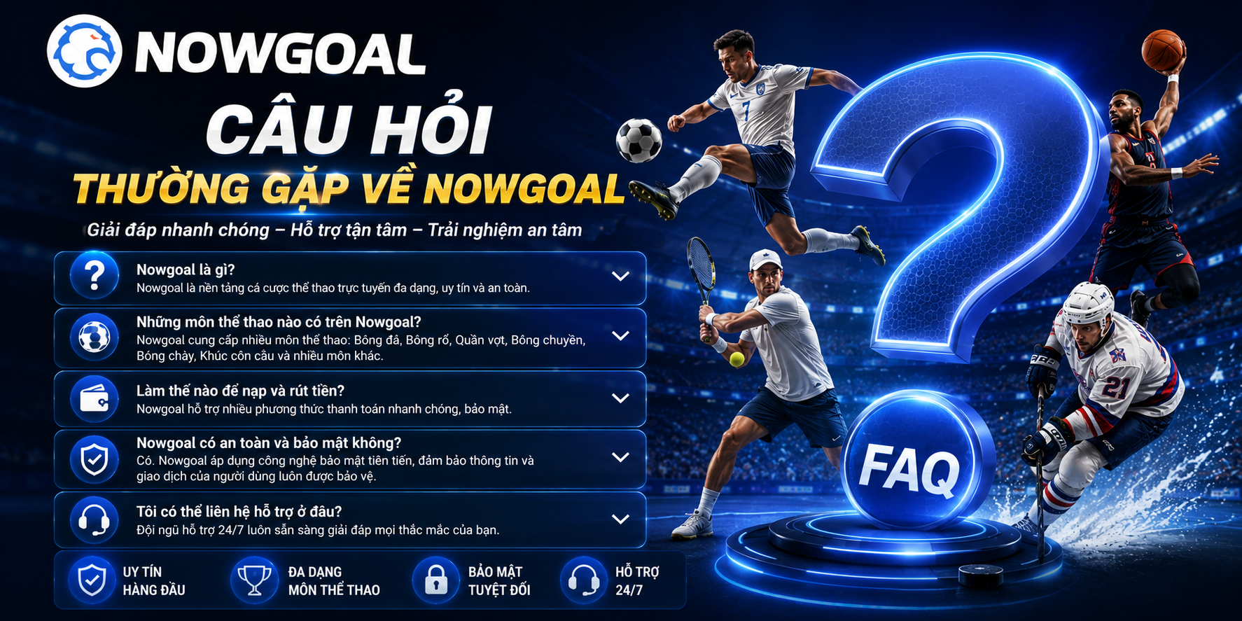 Câu hỏi thường gặp tại Nowgoal