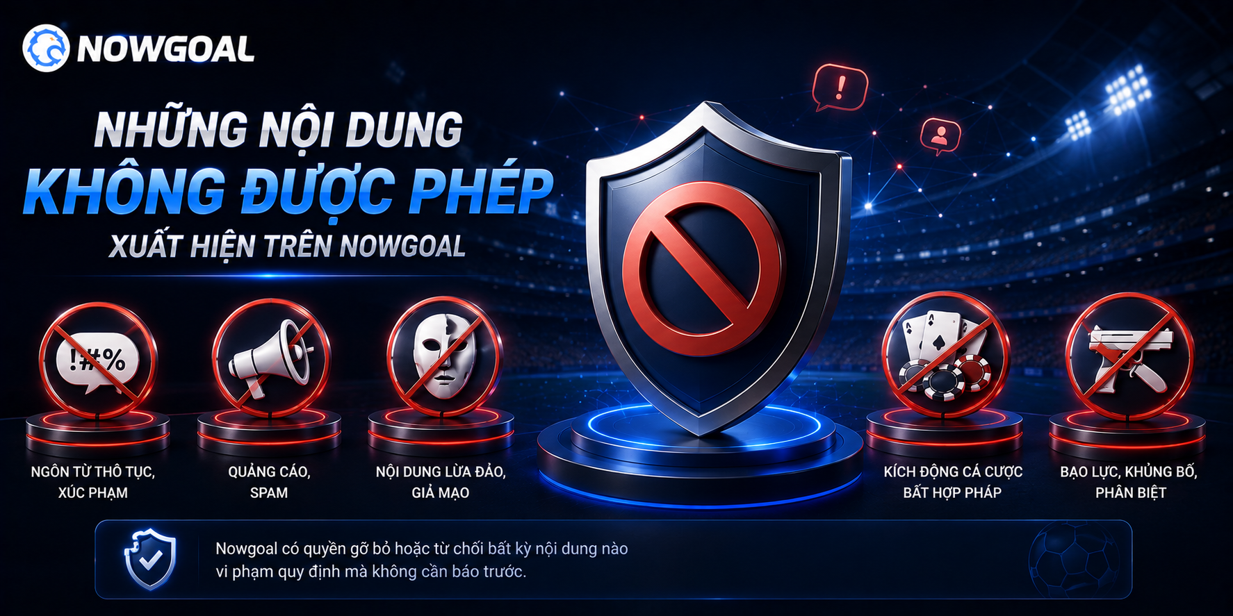 Nội dung trái phép tại NOWGOAL