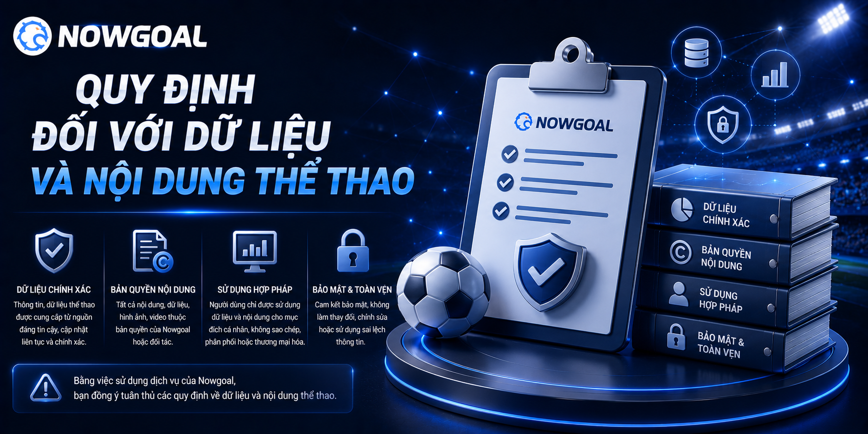 Điều khoản sử dụng về thể thao NOWGOAL